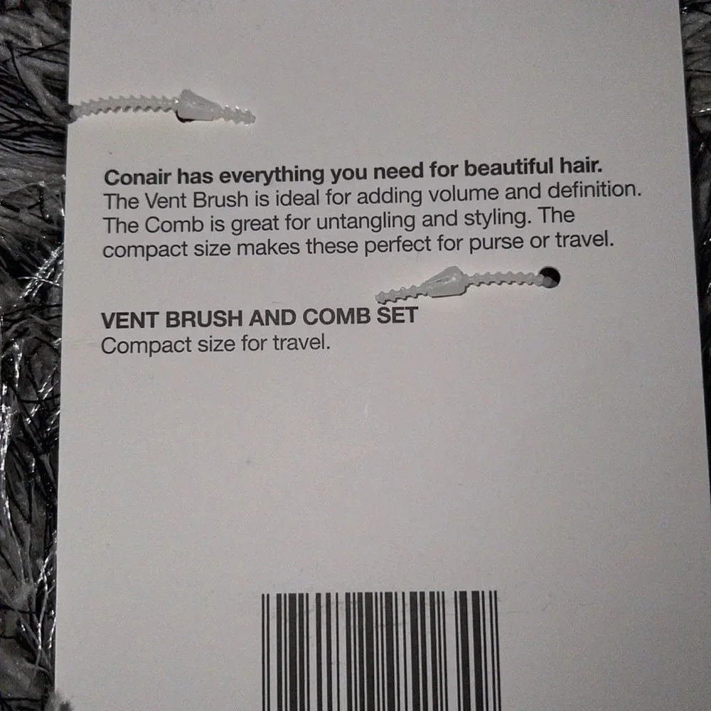 Conair  hair brush and comb set travel size New - Picture 7 of 8
